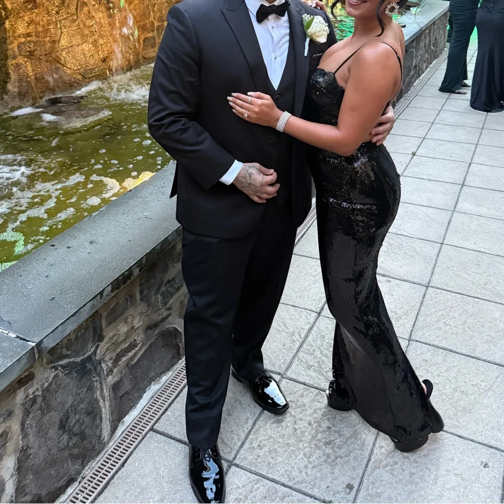 Black Sequin Gown - Picture 5 of 5